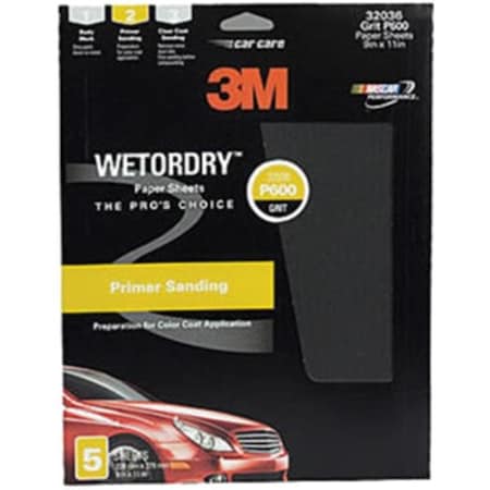 3M 3M Automotive Products 3M 32040 Imperial Wetordry Sheet- 9 in x 11 in- P320A- 5 Sheets 3M 32040